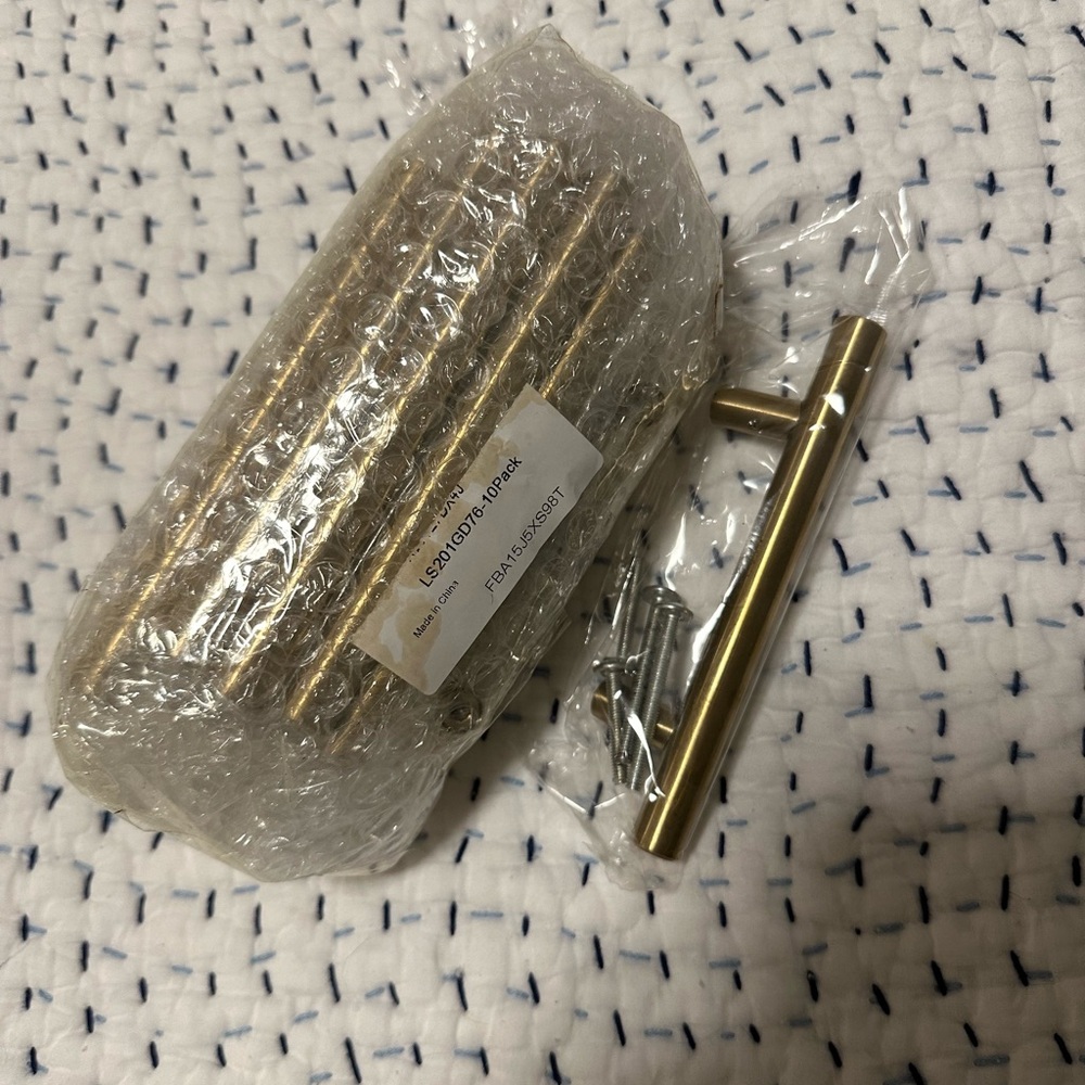 NWT gold cabinet pulls